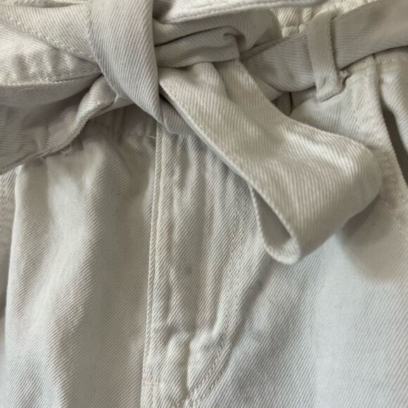 Zara White Paperbag Shorts - Picture 4 of 8